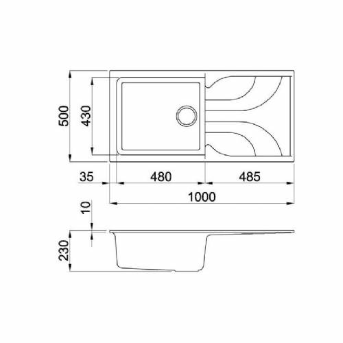 Elleci LME48073 EGO 480 lavello
