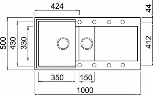 Elleci LGY47559 EASY 475 lavello