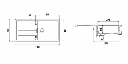 Schock TIAD100LA84 TIA D100L lavello