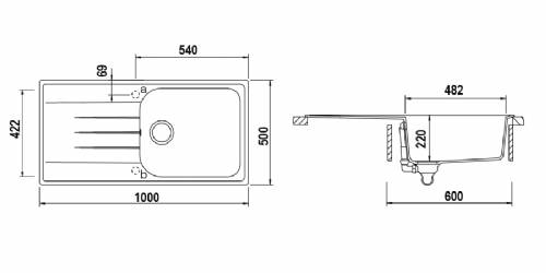 Schock LITD100LA13N LITHOS D100L lavello