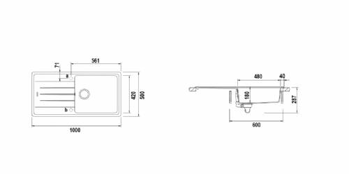 Schock ELED100LA43 ELEMENT D100L lavello