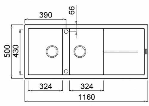 Elleci LGU50068 UNICO 500 lavello
