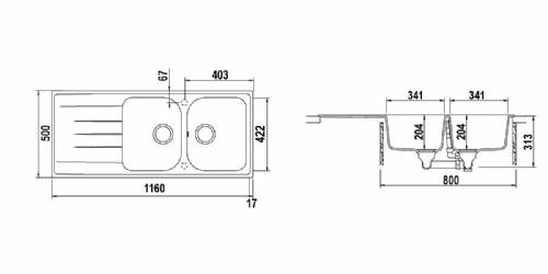 Schock LITD200A42N LITHOS D200 lavello
