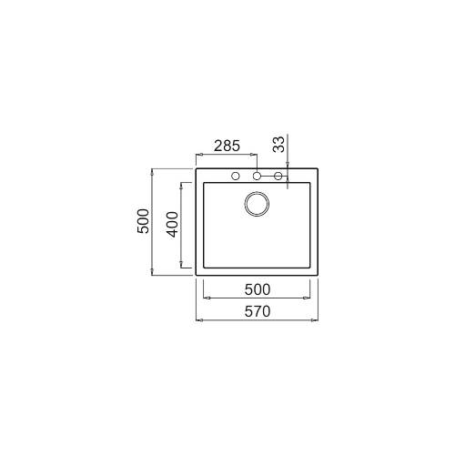 Elleci LGQ10562 QUADRA 105 lavello