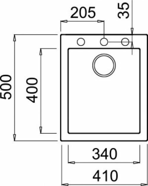 Elleci LKQ10086 QUADRA 100 lavello