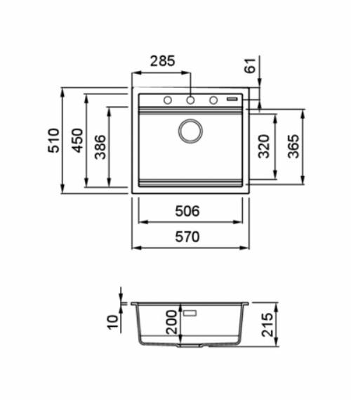 Elleci LGB10578 BEST 105 lavello