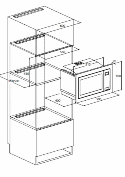 Hoover HMG281XC3 Microonde