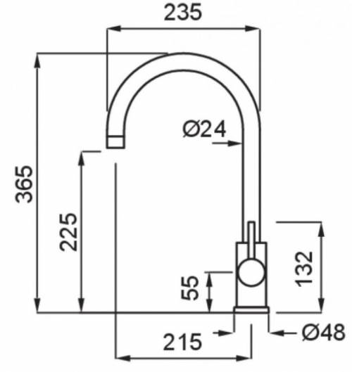 ELLECI MKKCLO96 miscelatore bianco