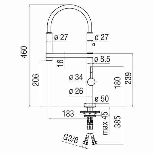 Nobili MV92400/50BM MOVE miscelatore