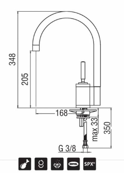 Nobili OZ45113CR miscelatore