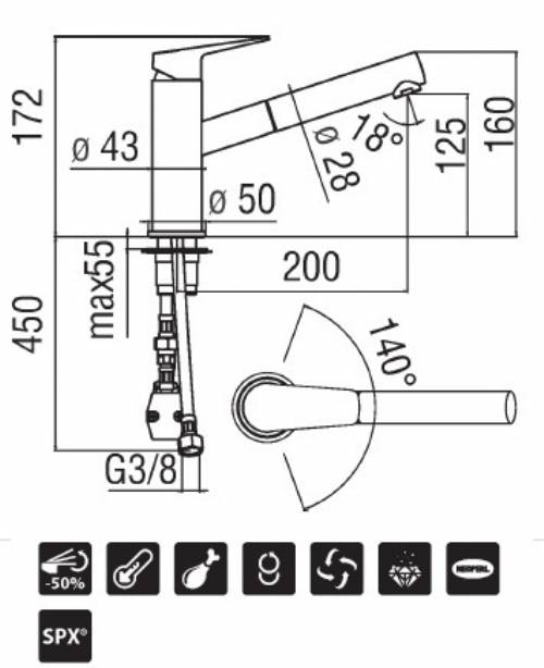 Nobili SY97117CR miscelatore