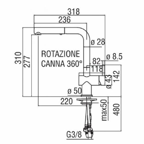 Nobili LV00113CR miscelatore
