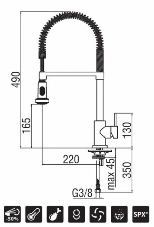 Nobili LV00300/3CR miscelatore