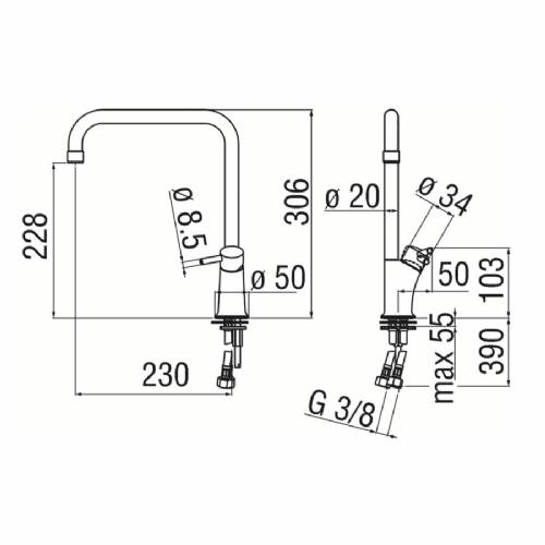 Nobili CU92813CR miscelatore