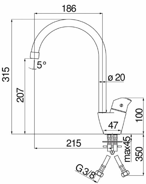 Nobili BS101113CR Miscelatore