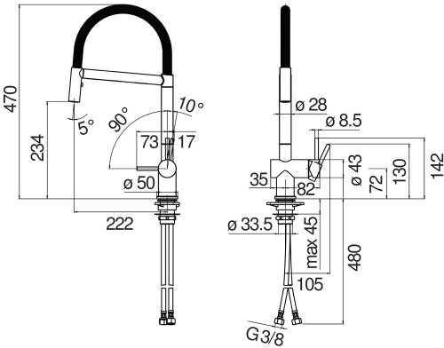 Nobili BR00300CR miscelatore
