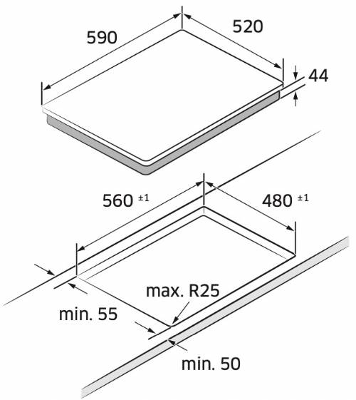 Samsung NZ64T3707AK Piano a induzione Samsung 60cm