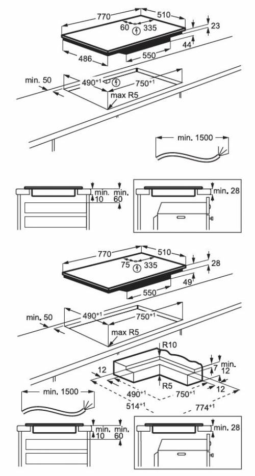 Aeg PI8000S80 Piano cottura
