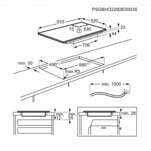 Aeg NIK95I00FB Piano cottura
