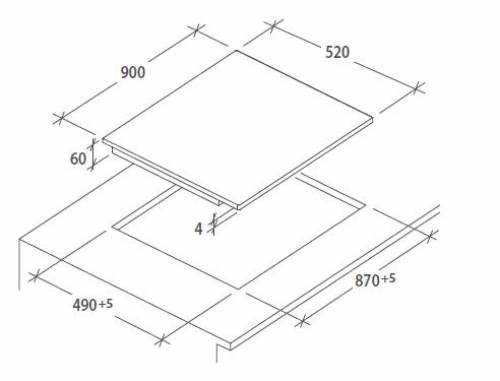 Hoover HIFS954MCTT Piano cottura